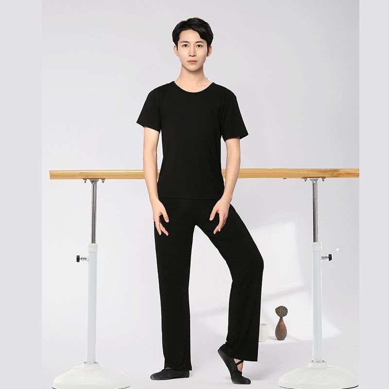 Σετ χορού για άνδρες – χαλαρό σετ κορυφής και παντελονιών για μοντέρνους, λατινικούς και λαϊκούς χορούς – ύφασμα Corduroy, σύνθεση: Λινό