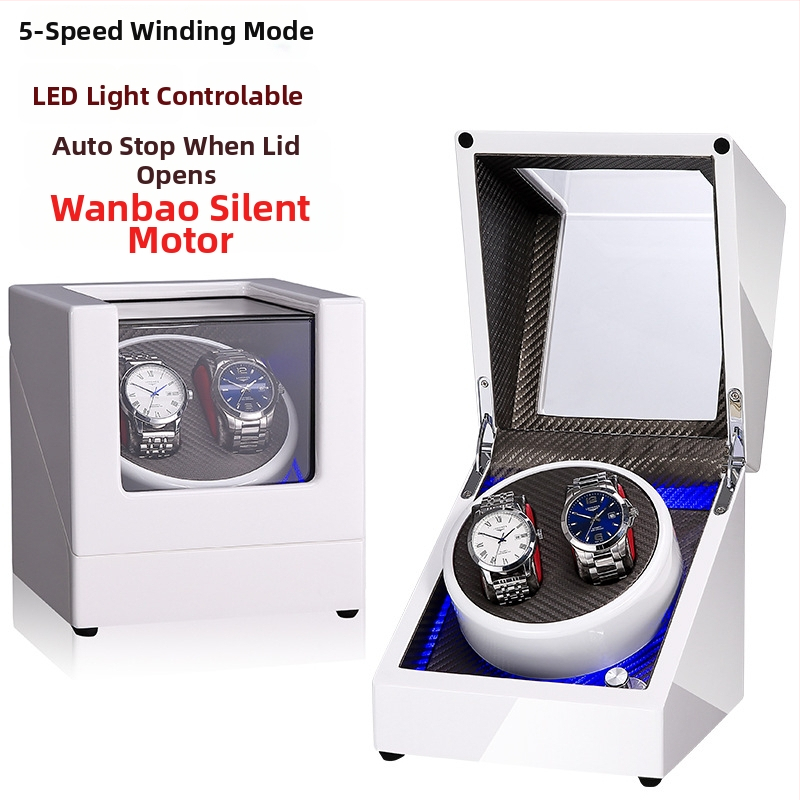 Automata mechanikus órák feltekerő doboza | Modell SVC2000, MDF piano felülettel, kézi csiszolás és polírozás