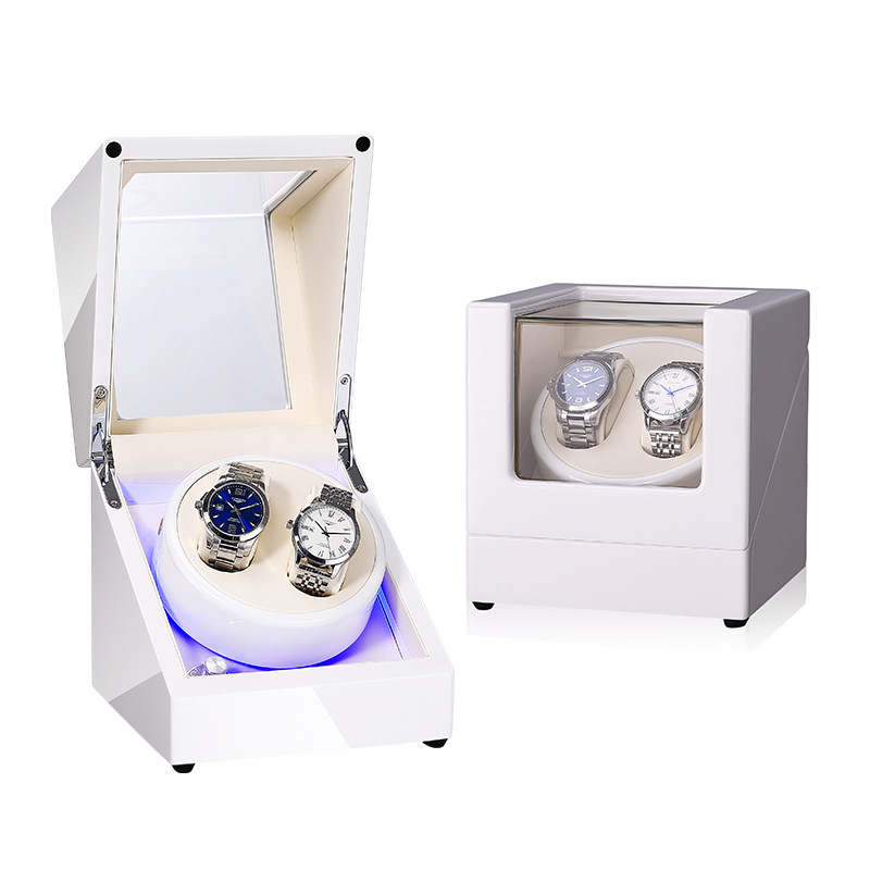 Automata mechanikus órák feltekerő doboza | Modell SVC2000, MDF piano felülettel, kézi csiszolás és polírozás