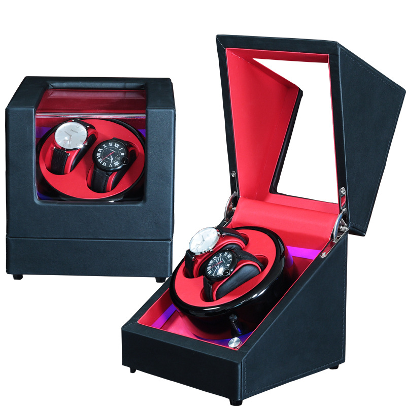 Automata mechanikus órák feltekerő doboza | Modell SVC2000, MDF piano felülettel, kézi csiszolás és polírozás