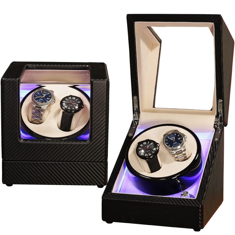 Automata mechanikus órák feltekerő doboza | Modell SVC2000, MDF piano felülettel, kézi csiszolás és polírozás