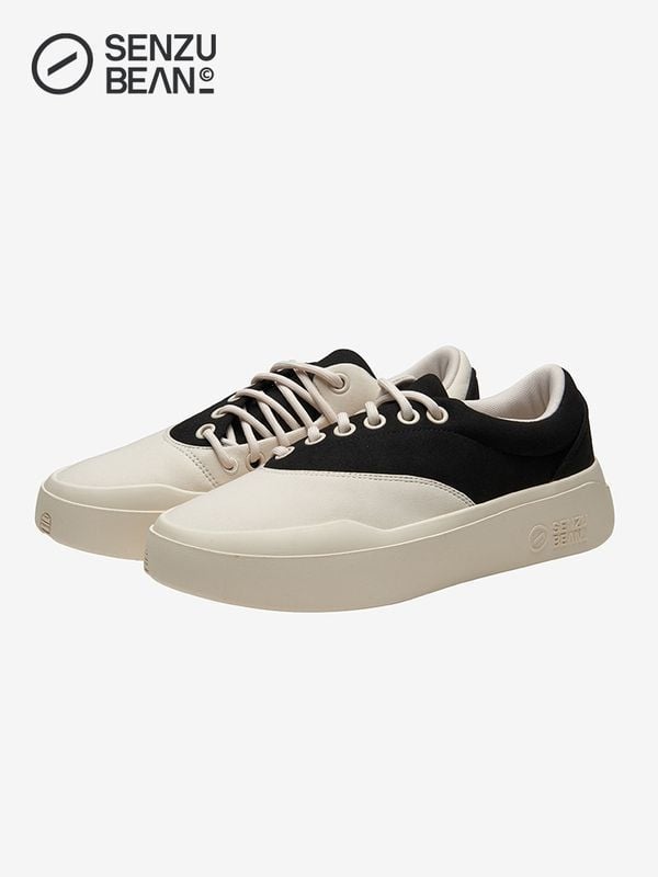 SEZAU-BELN sportiniai bateliai — apvali nosis, drobės viršus, žemas siluetas, klininis kulnas 3–5 cm, gumos padas