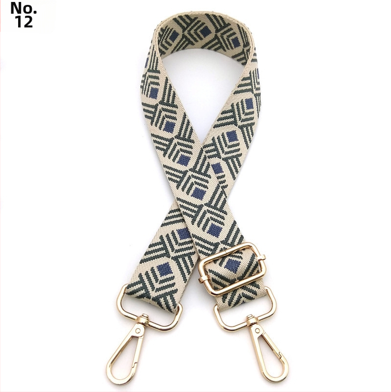 Podešivi remen za torbu s romboidnim šivom, lagani luksuz, za nošenje na ramenu ili crossbody