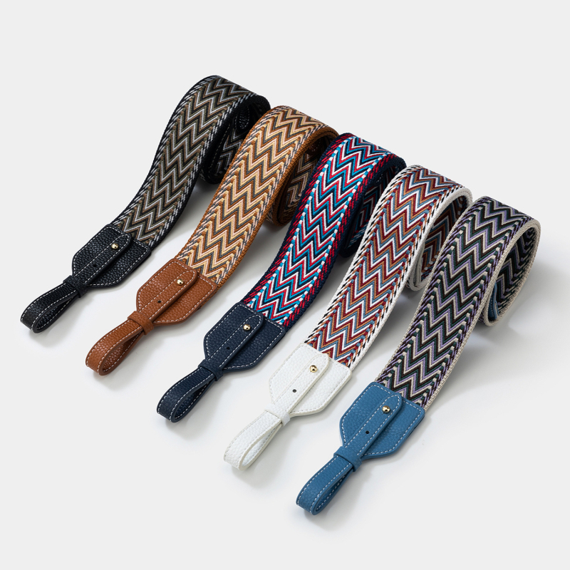 Remen za torbu / ramenski remen, poliesterski, prugasti uzorak, minimalistički i luksuzni stil, proljetno izdanje 2025