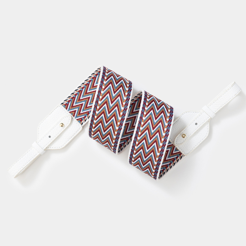 Remen za torbu / ramenski remen, poliesterski, prugasti uzorak, minimalistički i luksuzni stil, proljetno izdanje 2025