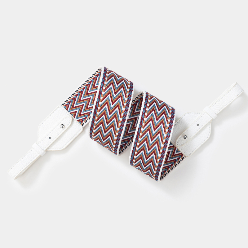 Remen za torbu / ramenski remen, poliesterski, prugasti uzorak, minimalistički i luksuzni stil, proljetno izdanje 2025