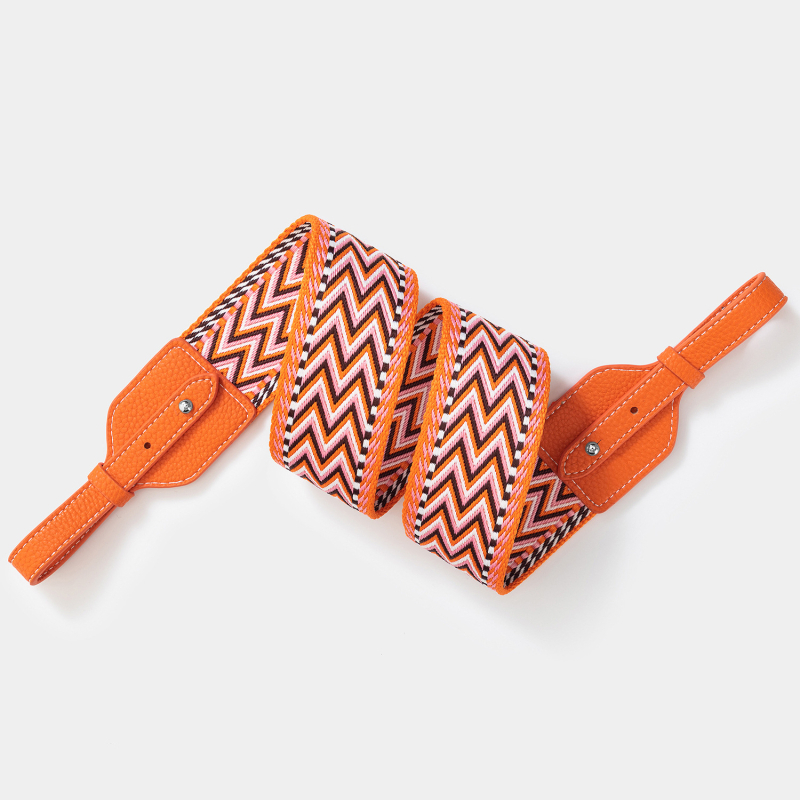 Remen za torbu / ramenski remen, poliesterski, prugasti uzorak, minimalistički i luksuzni stil, proljetno izdanje 2025