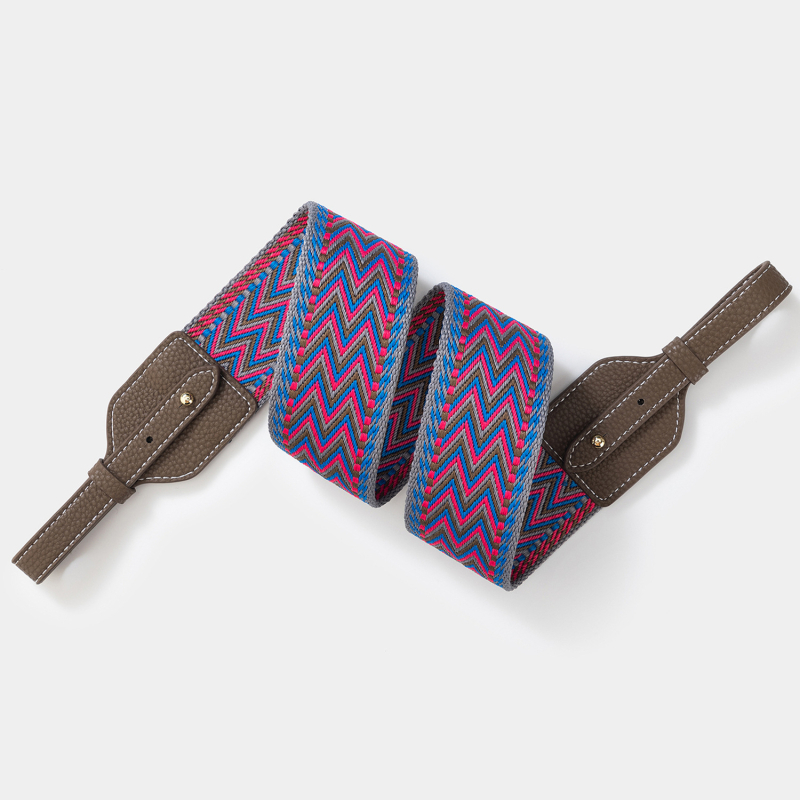 Remen za torbu / ramenski remen, poliesterski, prugasti uzorak, minimalistički i luksuzni stil, proljetno izdanje 2025