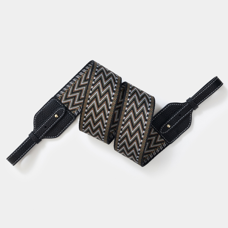 Remen za torbu / ramenski remen, poliesterski, prugasti uzorak, minimalistički i luksuzni stil, proljetno izdanje 2025