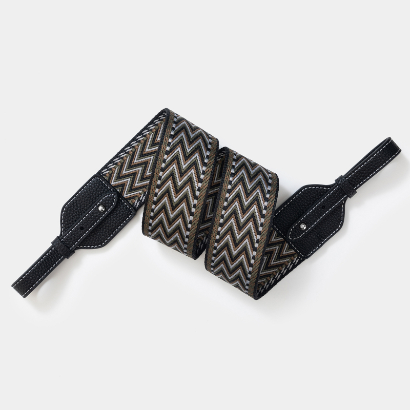 Remen za torbu / ramenski remen, poliesterski, prugasti uzorak, minimalistički i luksuzni stil, proljetno izdanje 2025