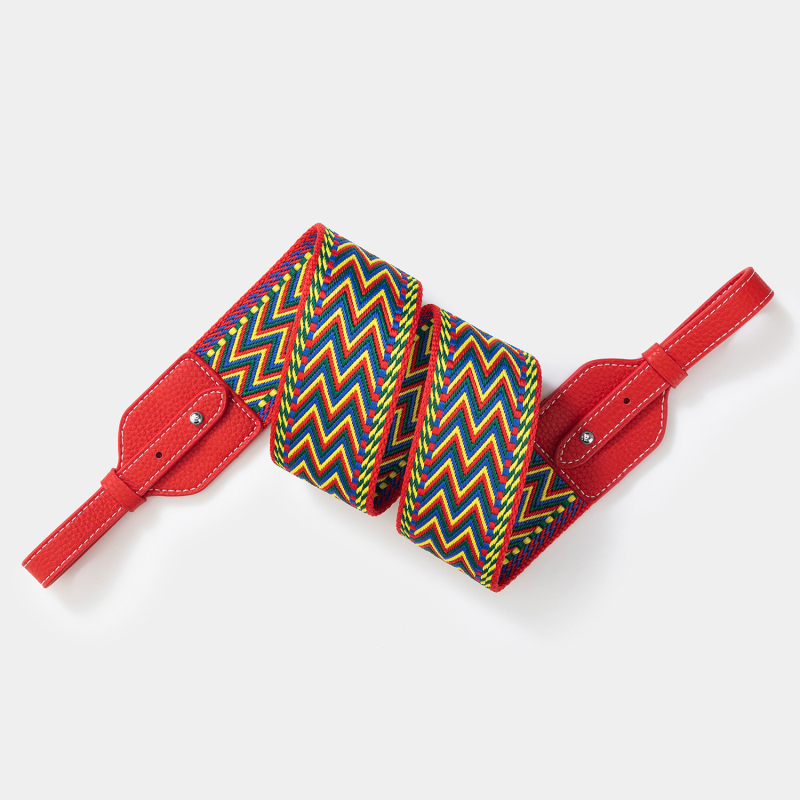 Remen za torbu / ramenski remen, poliesterski, prugasti uzorak, minimalistički i luksuzni stil, proljetno izdanje 2025