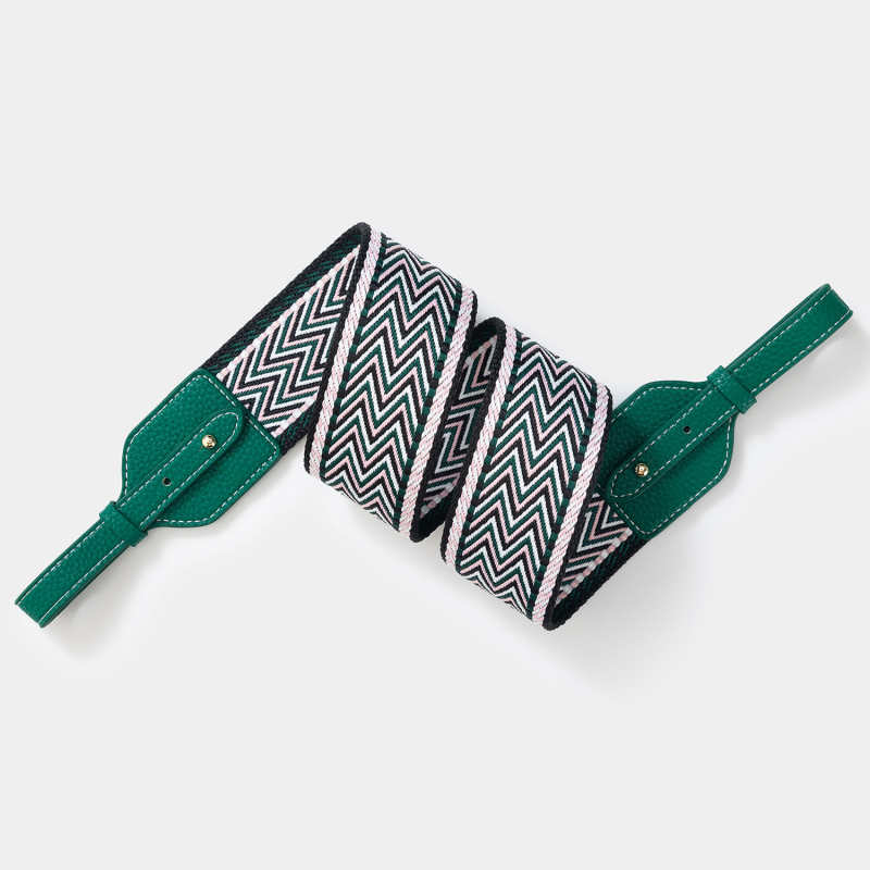 Remen za torbu / ramenski remen, poliesterski, prugasti uzorak, minimalistički i luksuzni stil, proljetno izdanje 2025