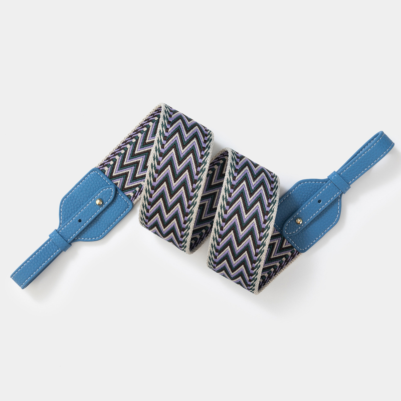 Remen za torbu / ramenski remen, poliesterski, prugasti uzorak, minimalistički i luksuzni stil, proljetno izdanje 2025