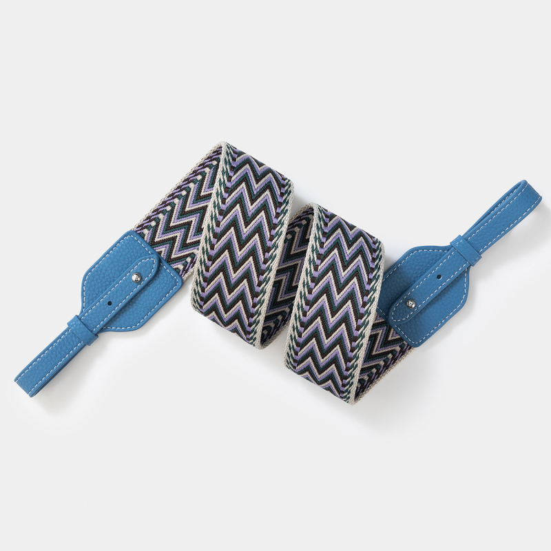 Remen za torbu / ramenski remen, poliesterski, prugasti uzorak, minimalistički i luksuzni stil, proljetno izdanje 2025
