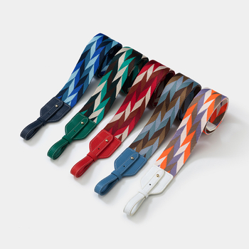 Remen za torbu - pleteni široki ramenski remen, poliester, prugasti uzorak, izuzetno lagan, otporan na habanje