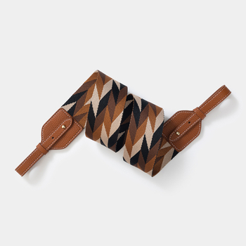 Remen za torbu - pleteni široki ramenski remen, poliester, prugasti uzorak, izuzetno lagan, otporan na habanje