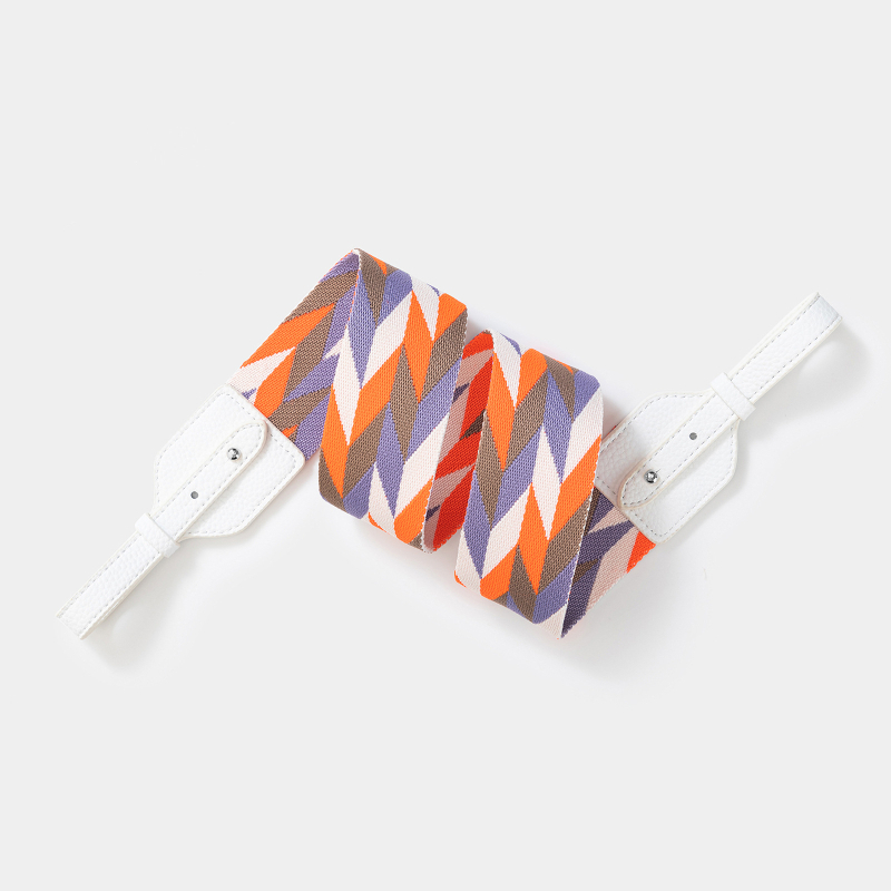 Remen za torbu - pleteni široki ramenski remen, poliester, prugasti uzorak, izuzetno lagan, otporan na habanje