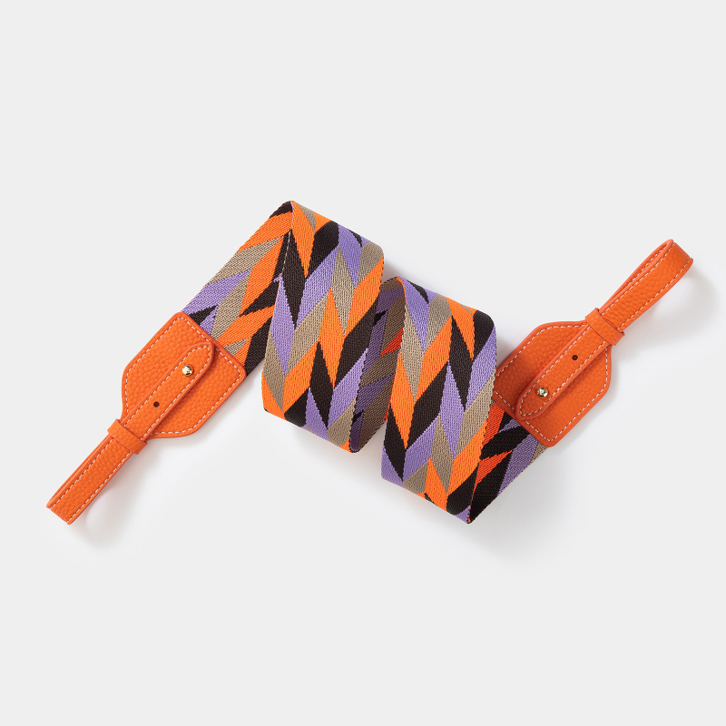 Remen za torbu - pleteni široki ramenski remen, poliester, prugasti uzorak, izuzetno lagan, otporan na habanje