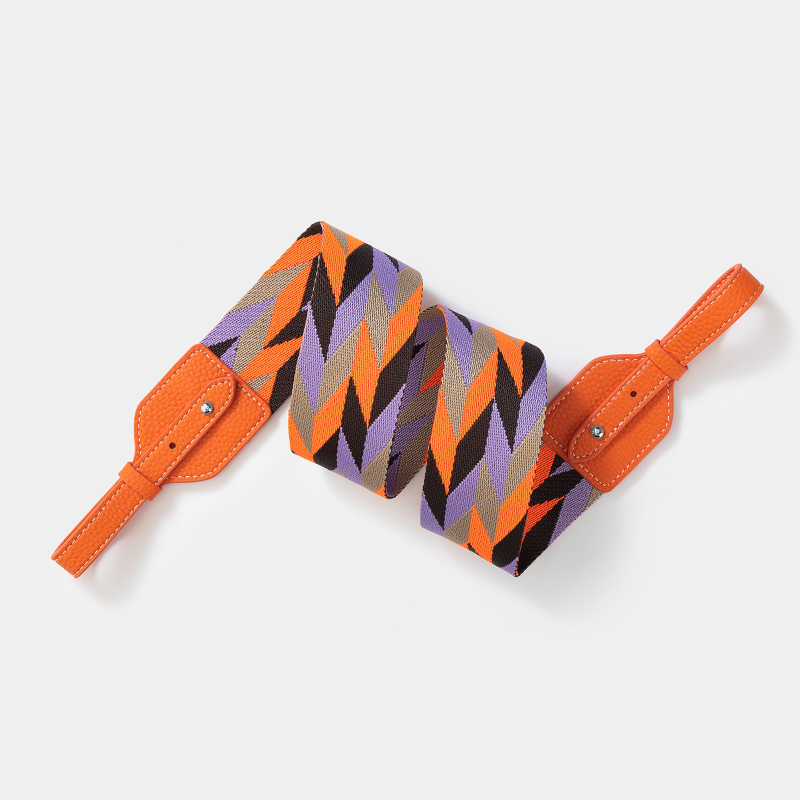 Remen za torbu - pleteni široki ramenski remen, poliester, prugasti uzorak, izuzetno lagan, otporan na habanje