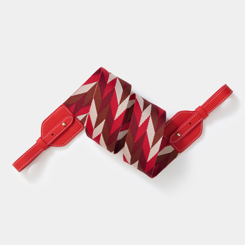 Remen za torbu - pleteni široki ramenski remen, poliester, prugasti uzorak, izuzetno lagan, otporan na habanje