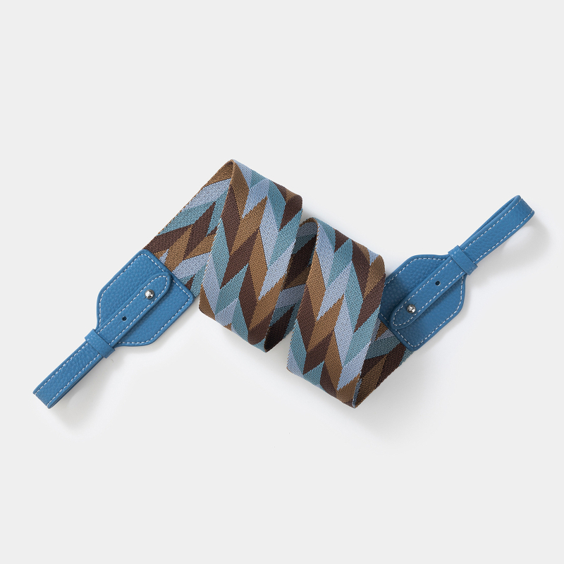 Remen za torbu - pleteni široki ramenski remen, poliester, prugasti uzorak, izuzetno lagan, otporan na habanje