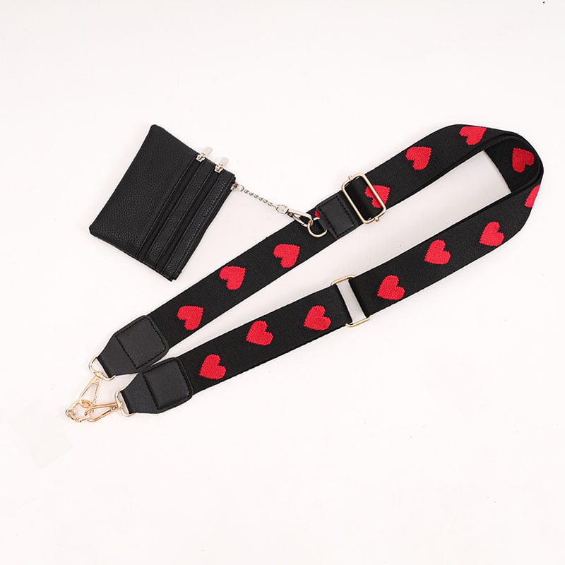 Najlon kaiš za torbu preko ramena, prugasti uzorak, zaštita protiv krađe, proširiva, smanjuje teret, street fashion stil