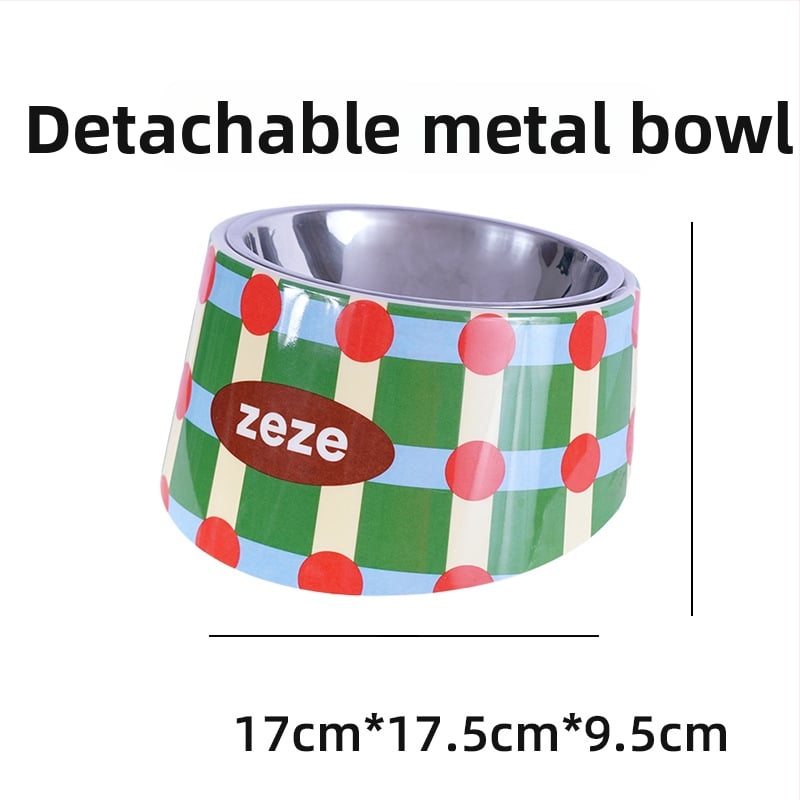 Set ZEZE de boluri pentru hrană și apă, din oțel inoxidabil, pentru pisici (Material: oțel inoxidabil; Brand: ZEZE; Destinat: pisicilor; Categorie: hrană pentru animale)