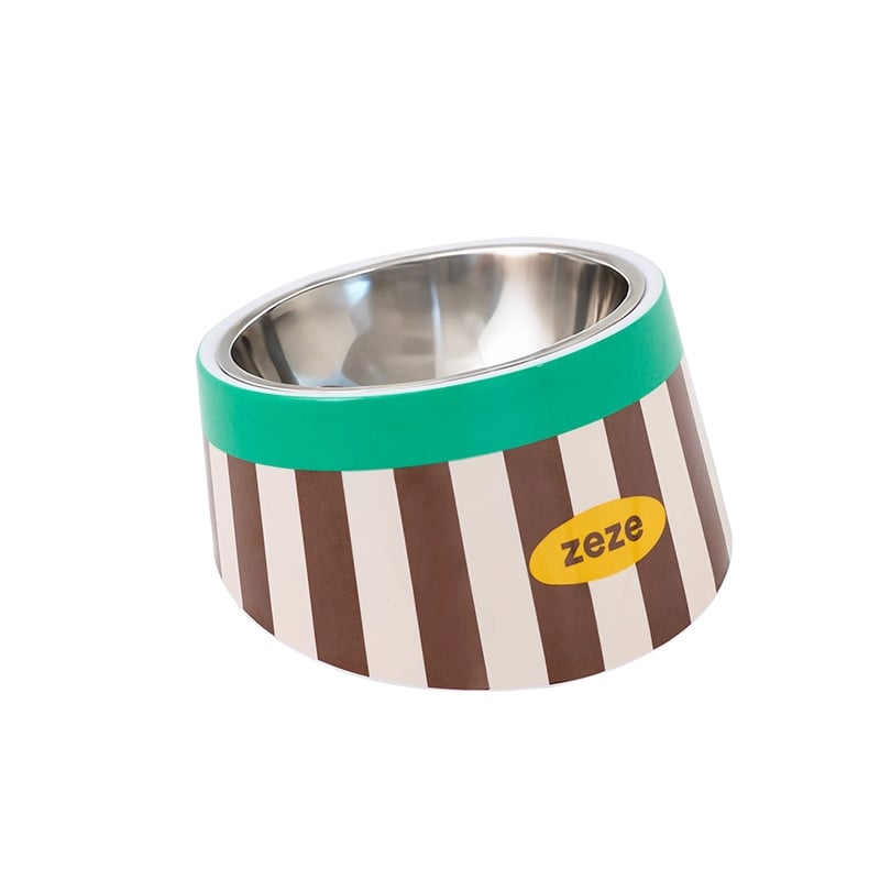 Set ZEZE de boluri pentru hrană și apă, din oțel inoxidabil, pentru pisici (Material: oțel inoxidabil; Brand: ZEZE; Destinat: pisicilor; Categorie: hrană pentru animale)