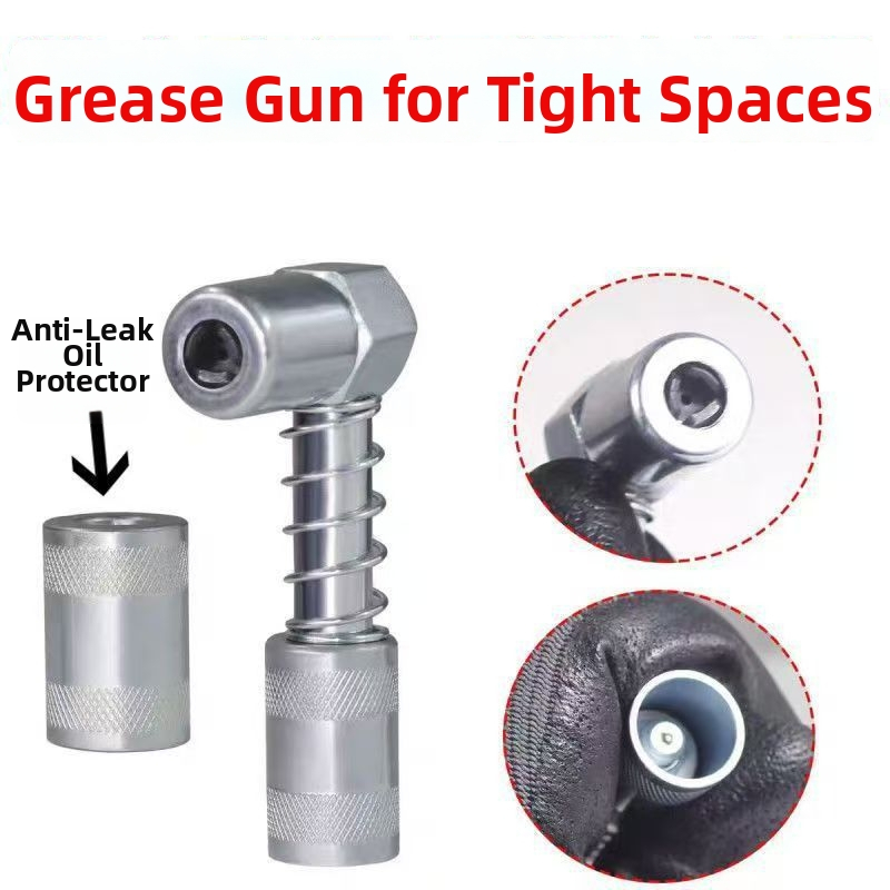 Tepalų jungčių rinkinys su dviejų rankenų užrakinimu, aukšto slėgio, savarankiškai užrakinamas plokščio galvutės tepalų jungtis — Medžiaga: lydinys; Darbinis slėgis: kreipkitės į klientų aptarnavimą; Panaudojimas: tepalų pistolei; Maitinimas: rankinis