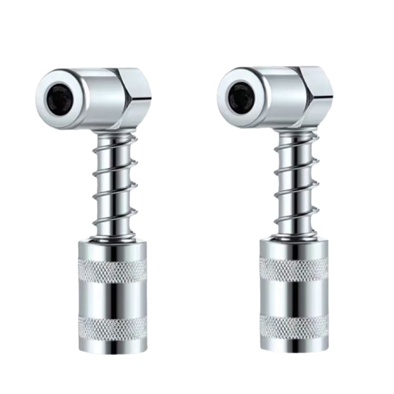 Tepalų jungčių rinkinys su dviejų rankenų užrakinimu, aukšto slėgio, savarankiškai užrakinamas plokščio galvutės tepalų jungtis — Medžiaga: lydinys; Darbinis slėgis: kreipkitės į klientų aptarnavimą; Panaudojimas: tepalų pistolei; Maitinimas: rankinis