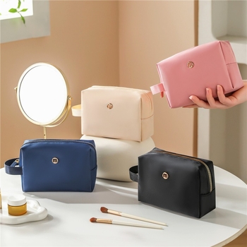 Nailoninė kosmetinė rankinė, atspari vandeniui, kvėpuojanti, daugiafunkcinė, su užtrauktuku