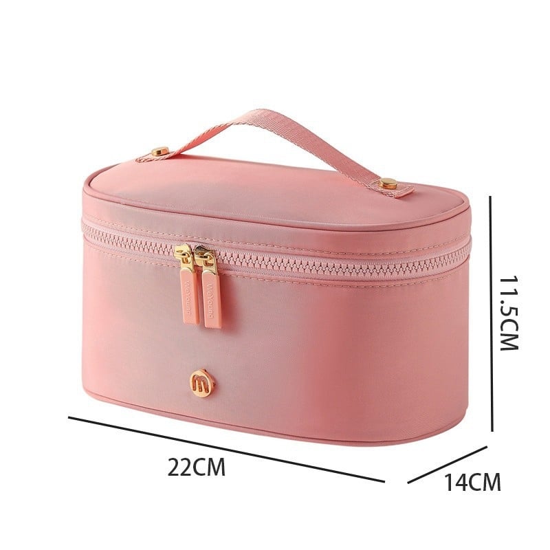 Nailoninė kosmetinė rankinė, atspari vandeniui, kvėpuojanti, daugiafunkcinė, su užtrauktuku