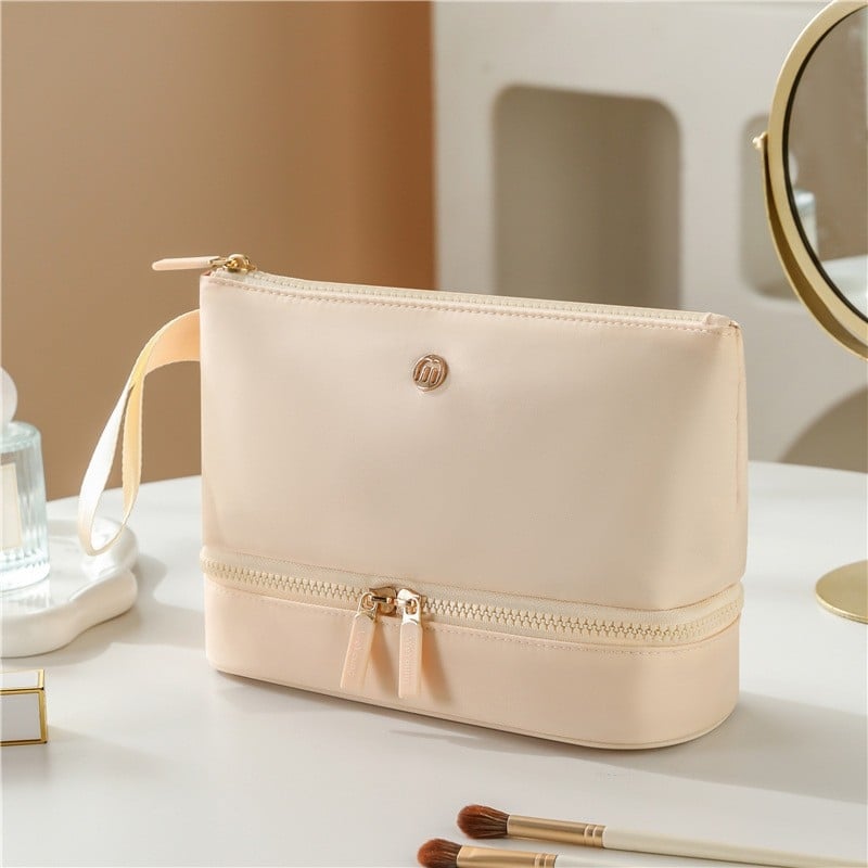 Nailoninė kosmetinė rankinė, atspari vandeniui, kvėpuojanti, daugiafunkcinė, su užtrauktuku