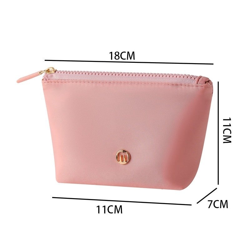 Nailoninė kosmetinė rankinė, atspari vandeniui, kvėpuojanti, daugiafunkcinė, su užtrauktuku