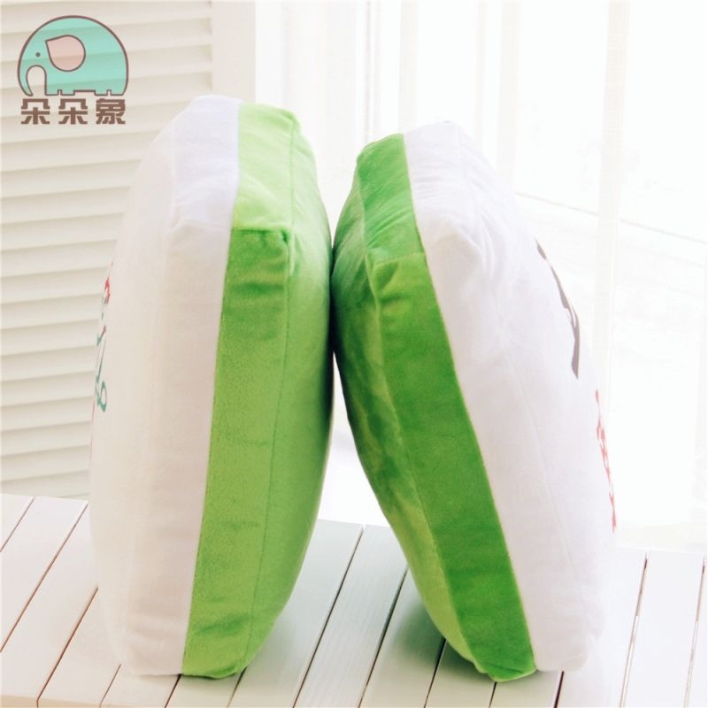 Mahjong párna - plüss külső, egyszínű dizájn, PP pamut töltet, nyomtatott szövés, modern minimál stílus