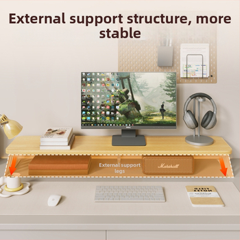 Kompiuterio monitoriaus pakėlėjas su staliniu saugojimo dėklu, iš anglies plieno, tinkamas darbastalio ekranams/notebook, stalinis stilius, modelis 2325597419016389120, prekinis ženklas Mugg