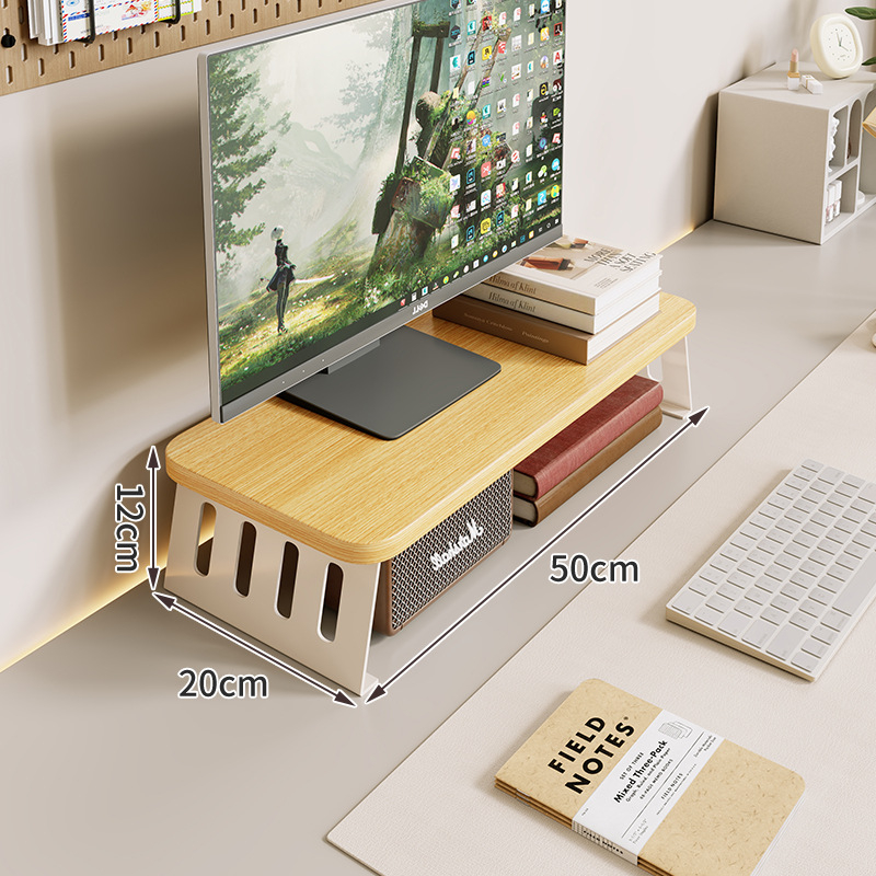 Kompiuterio monitoriaus pakėlėjas su staliniu saugojimo dėklu, iš anglies plieno, tinkamas darbastalio ekranams/notebook, stalinis stilius, modelis 2325597419016389120, prekinis ženklas Mugg