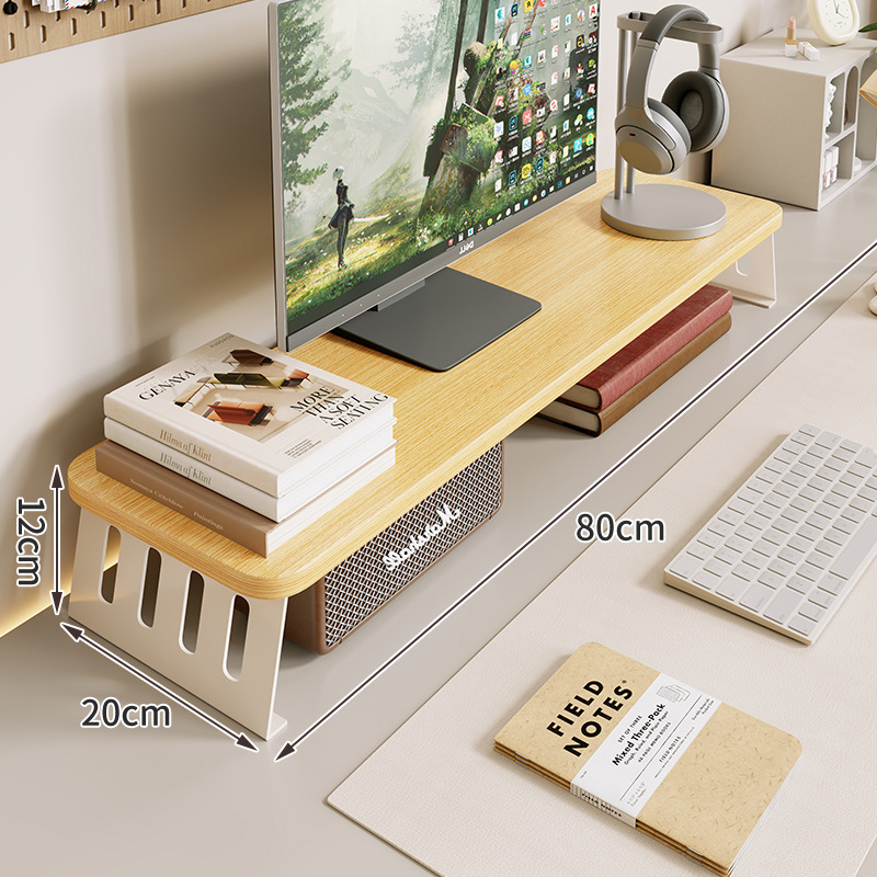 Kompiuterio monitoriaus pakėlėjas su staliniu saugojimo dėklu, iš anglies plieno, tinkamas darbastalio ekranams/notebook, stalinis stilius, modelis 2325597419016389120, prekinis ženklas Mugg