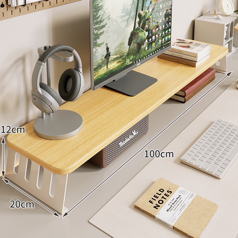 Kompiuterio monitoriaus pakėlėjas su staliniu saugojimo dėklu, iš anglies plieno, tinkamas darbastalio ekranams/notebook, stalinis stilius, modelis 2325597419016389120, prekinis ženklas Mugg