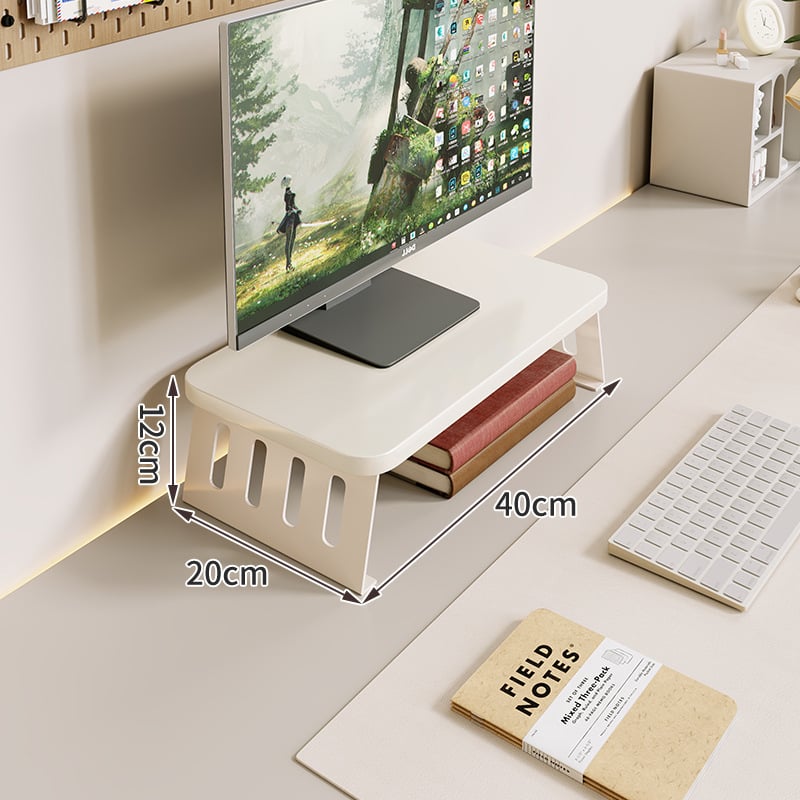 Kompiuterio monitoriaus pakėlėjas su staliniu saugojimo dėklu, iš anglies plieno, tinkamas darbastalio ekranams/notebook, stalinis stilius, modelis 2325597419016389120, prekinis ženklas Mugg