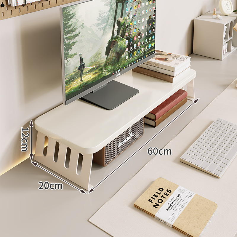 Kompiuterio monitoriaus pakėlėjas su staliniu saugojimo dėklu, iš anglies plieno, tinkamas darbastalio ekranams/notebook, stalinis stilius, modelis 2325597419016389120, prekinis ženklas Mugg