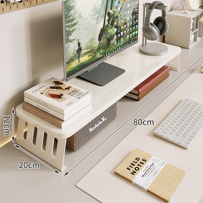 Kompiuterio monitoriaus pakėlėjas su staliniu saugojimo dėklu, iš anglies plieno, tinkamas darbastalio ekranams/notebook, stalinis stilius, modelis 2325597419016389120, prekinis ženklas Mugg