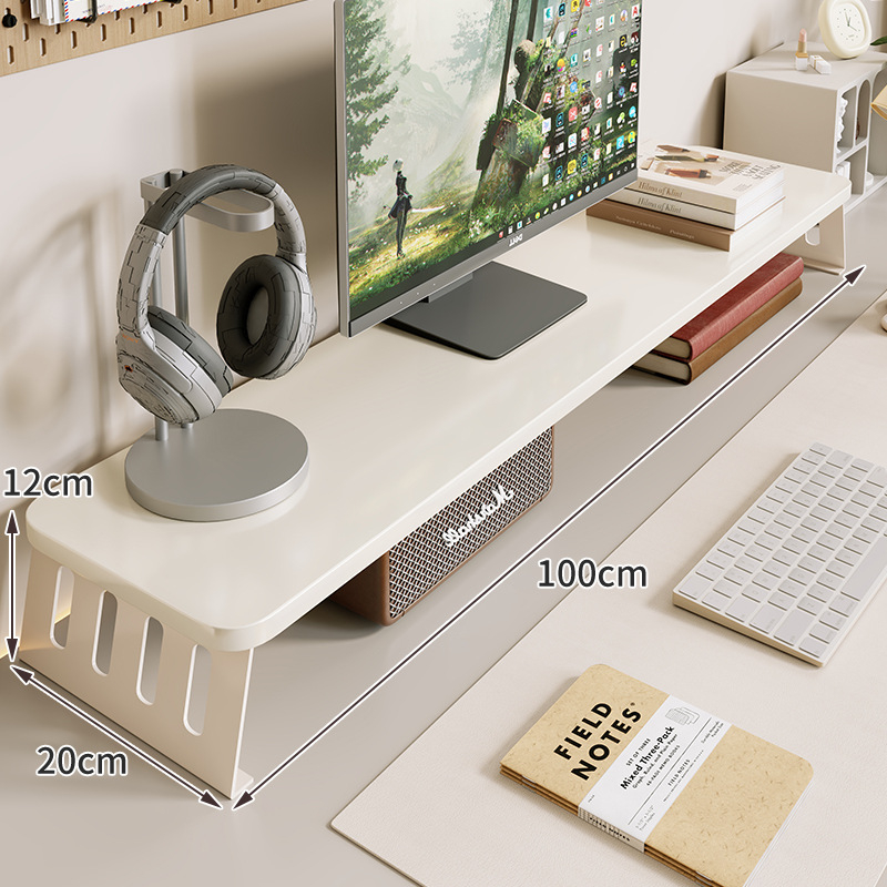 Kompiuterio monitoriaus pakėlėjas su staliniu saugojimo dėklu, iš anglies plieno, tinkamas darbastalio ekranams/notebook, stalinis stilius, modelis 2325597419016389120, prekinis ženklas Mugg