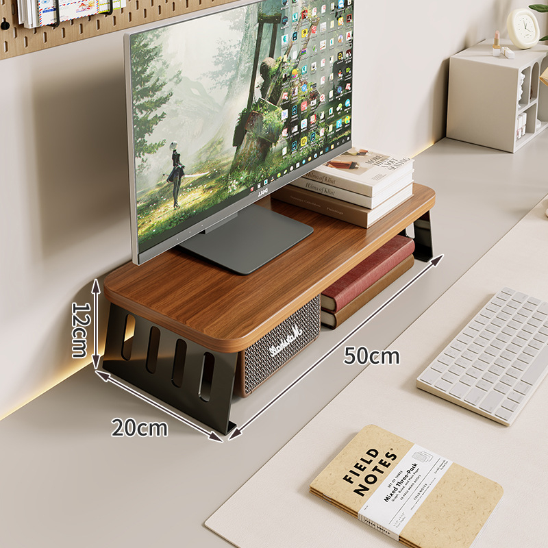 Kompiuterio monitoriaus pakėlėjas su staliniu saugojimo dėklu, iš anglies plieno, tinkamas darbastalio ekranams/notebook, stalinis stilius, modelis 2325597419016389120, prekinis ženklas Mugg