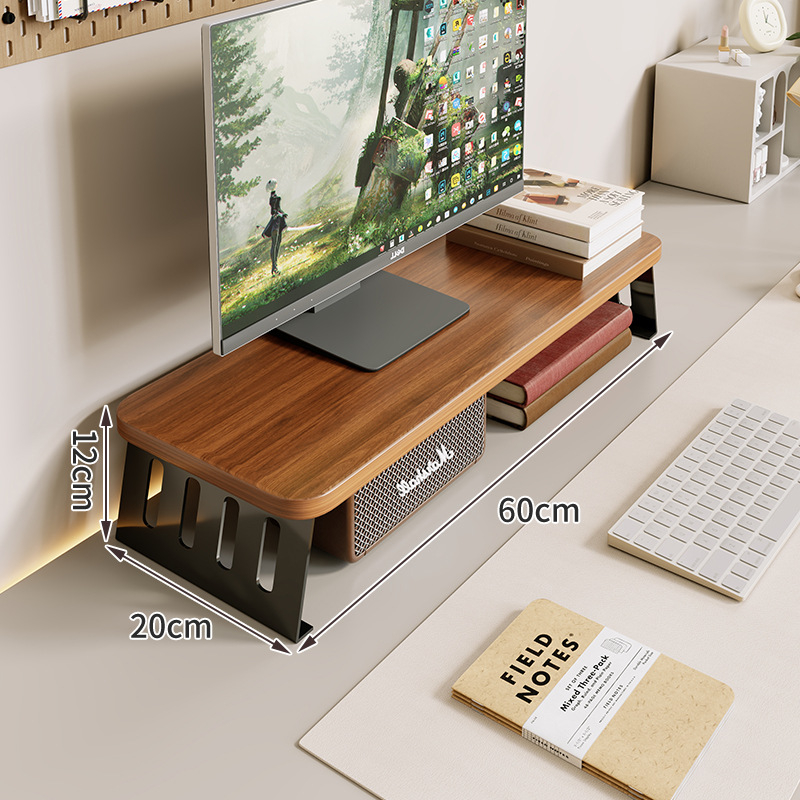 Kompiuterio monitoriaus pakėlėjas su staliniu saugojimo dėklu, iš anglies plieno, tinkamas darbastalio ekranams/notebook, stalinis stilius, modelis 2325597419016389120, prekinis ženklas Mugg