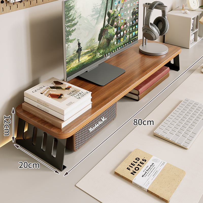 Kompiuterio monitoriaus pakėlėjas su staliniu saugojimo dėklu, iš anglies plieno, tinkamas darbastalio ekranams/notebook, stalinis stilius, modelis 2325597419016389120, prekinis ženklas Mugg