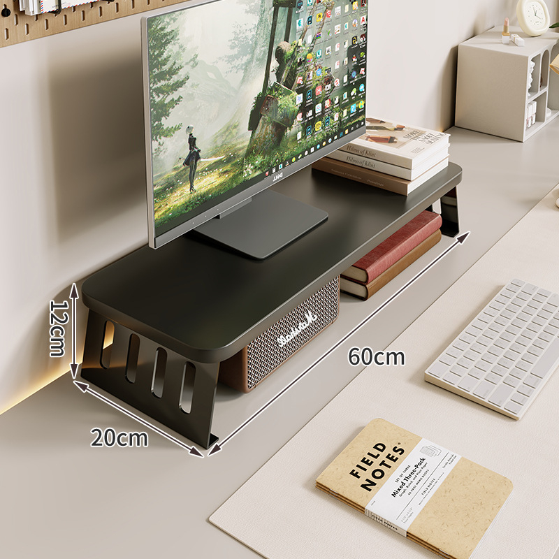 Kompiuterio monitoriaus pakėlėjas su staliniu saugojimo dėklu, iš anglies plieno, tinkamas darbastalio ekranams/notebook, stalinis stilius, modelis 2325597419016389120, prekinis ženklas Mugg