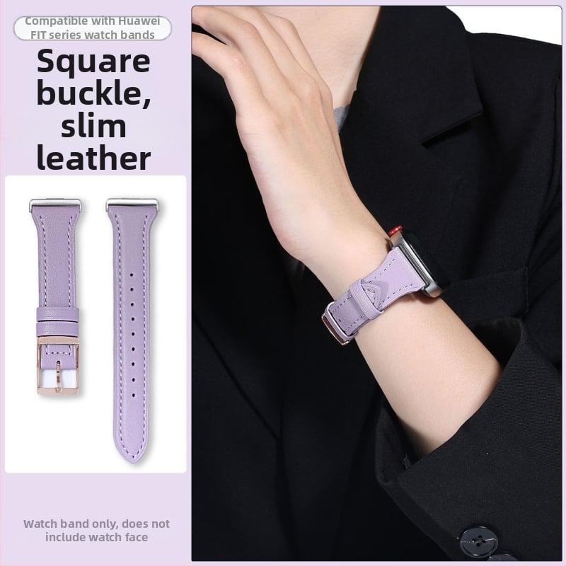 Huawei Fit4/Pro óraszíj – valódi bőr, Day csat, márka Three Thousand Episodes, 2025 ősz