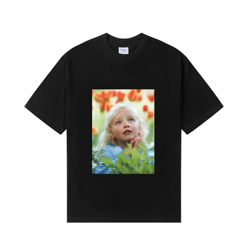 Korejiešu stila ikdienas kokvilnas T-krekls ar apļu kaklu, īsām piedurknēm, drukā ar burtiem un karikatūrām (Pavasaris–Vasara 2025, 95%+ kokvilna)