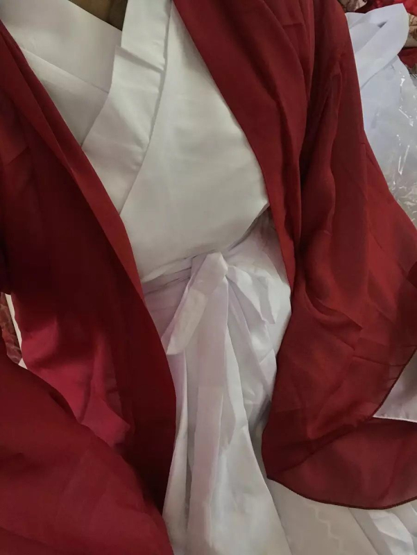 Γυναικείο φόρεμα Hanfu σε αρχαϊκό στυλ Wei/Jin, ρέον σχέδιο με φαρδιά μανίκια, φούστα μέχρι τη μέση, πολυεστέρας 90–95%, Άνοιξη 2024